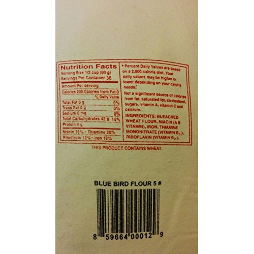 Blue Bird Flour, 5 Lbs Bag Original Version