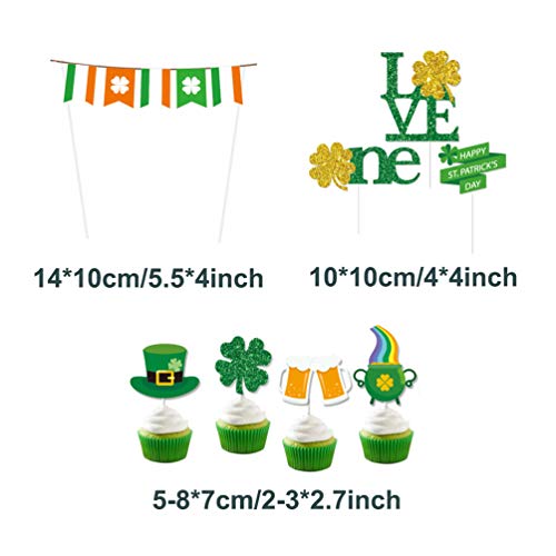 St Patricks Day Dessert Cupcake Toppers, Saint Pattys Day 16 P