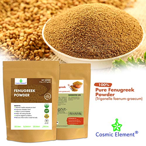 Usda Certified Organic Fenugreek Trigonella Foenum Powder , Meth
