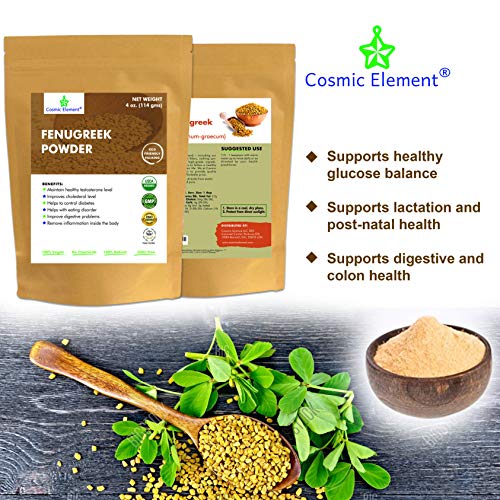 Usda Certified Organic Fenugreek Trigonella Foenum Powder , Meth