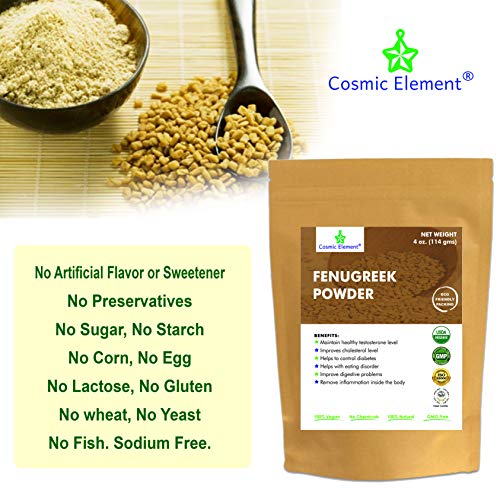 Usda Certified Organic Fenugreek Trigonella Foenum Powder , Meth