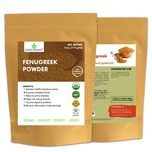 Usda Certified Organic Fenugreek Trigonella Foenum Powder , Meth