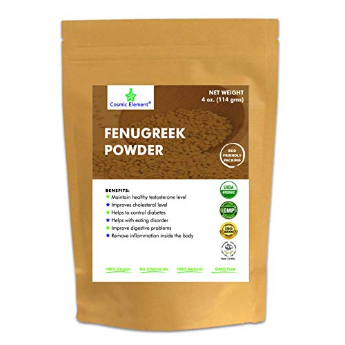 Usda Certified Organic Fenugreek Trigonella Foenum Powder , Meth