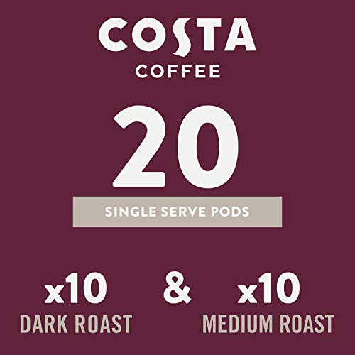 Costa Coffee Single Serve Pods Compatible With Keurig K-Cup Brew