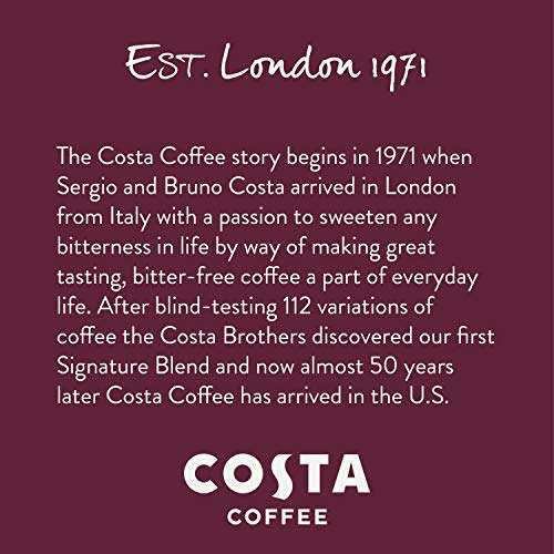 Costa Coffee Single Serve Pods Compatible With Keurig K-Cup Brew