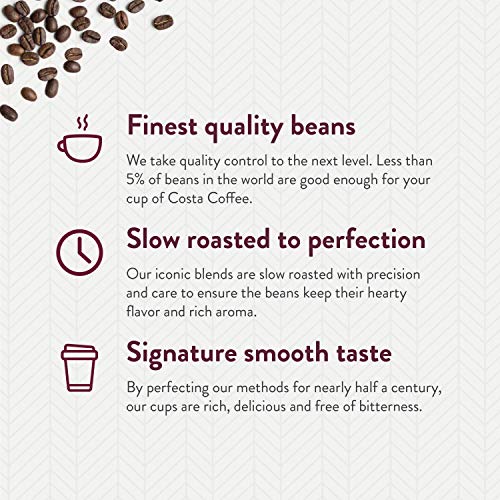 Costa Coffee Single Serve Pods Compatible With Keurig K-Cup Brew