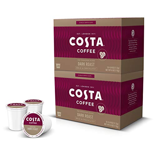 Costa Coffee Single Serve Pods Compatible With Keurig K-Cup Brew