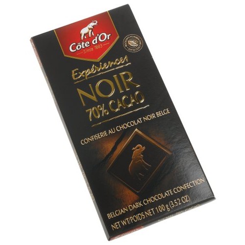 Cote Dor Dark 70% Intense Chocolate Cocoa, 3.5-Ounce Bars Pa