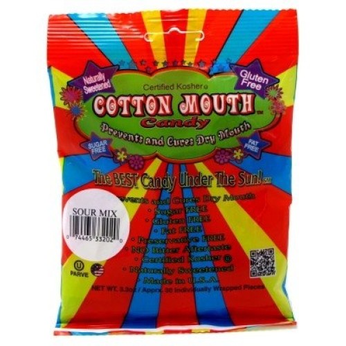 Cotton Mouth Candy Sour Mix Bag 3.3Oz 3 Pack
