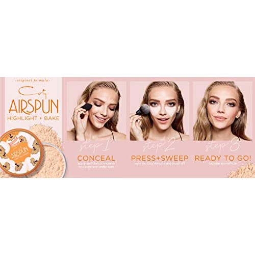 Coty Airspun Face Powder, Translucent Extra Coverage, 2.3 Ounce,