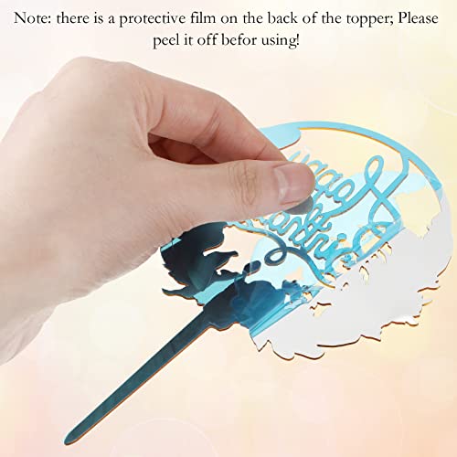 Coume 30 Pcs Happy Birthday Cake Toppers Flower Acrylic Birthday...