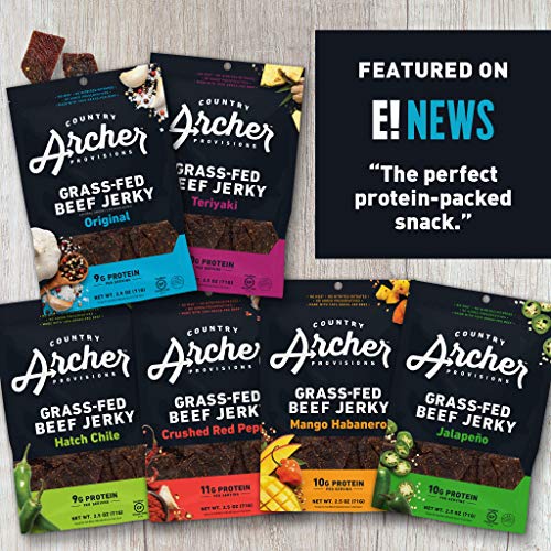 Beef Jerky Variety Pack By Country Archer |Original, Teriyaki, M