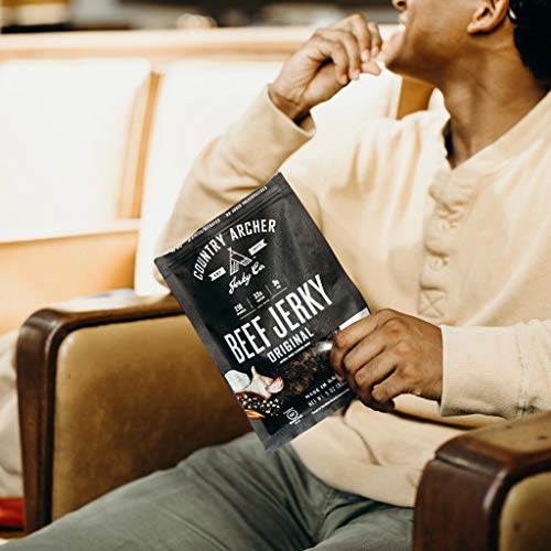 Original Beef Jerky By Country Archer, 100% Grass-Fed, Gluten Fr