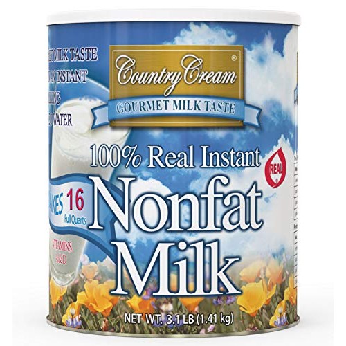 Country Cream 100% Real Instant Nonfat Powdered Milk 49.6 Oz