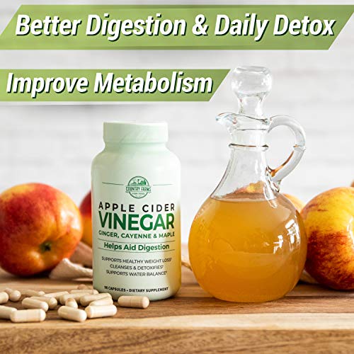 Country Farms Apple Cider Vinegar Capsules, With Ginger, Cayenne