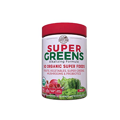 Country Farms Super Green Drink, Berry Flavor, 10.6 Ounce