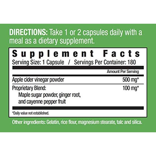 Country Farms Vinegar Capsules Helps Support Water Balance-Natur