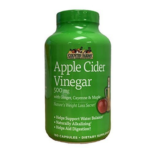 Country Farms Vinegar Capsules Helps Support Water Balance-Natur