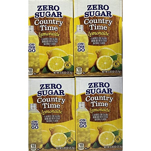 Country Time Lemonade Sugar Free On The Go! 6 Packets Powder Pa