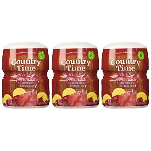 Country Time, Black Cherry Lemonade Drink Mix, 18.3Oz Tub Pack