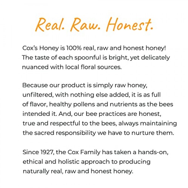 Coxs Honey - Bulk Creamed Whipped Honey Raw Unfiltered, 80 Oz |