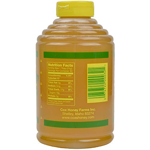 Coxs Raw Honey - Unfiltered Liquid Honey | 100% Pure Clover Del