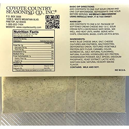 Coyote Countrys Bacon Blue Cheese Dip Mix 3 Pack