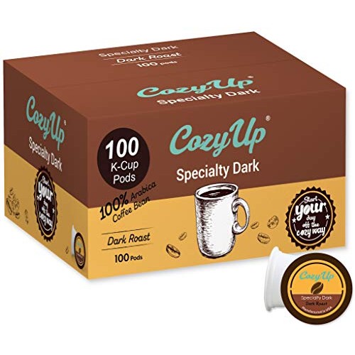 Cozyup 100-Count Specialty Dark Roast Blend Coffee Pods For Keur