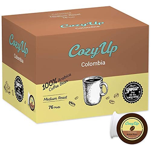 Cozyup 76-Count Medium Roast Colombian Coffee Pods For Keurig K-