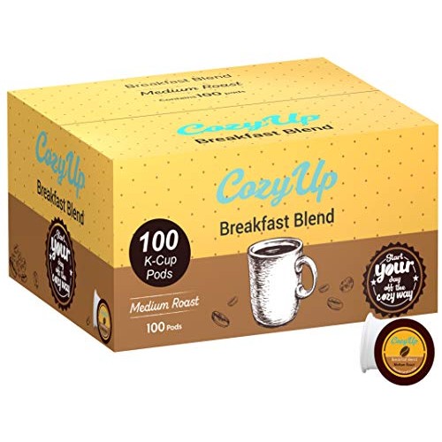 Cozyup Breakfast Blend Medium Roast Coffee Pods For Keurig Brewe