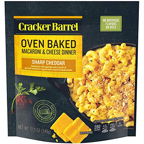 Cracker Barrel Oven Baked Sharp Cheddar Macaroni And Cheese Dinn