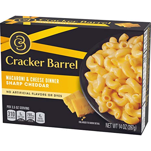 Cracker Barrel Sharp Cheddar Macaroni And Cheese Dinner 14 Oz Box