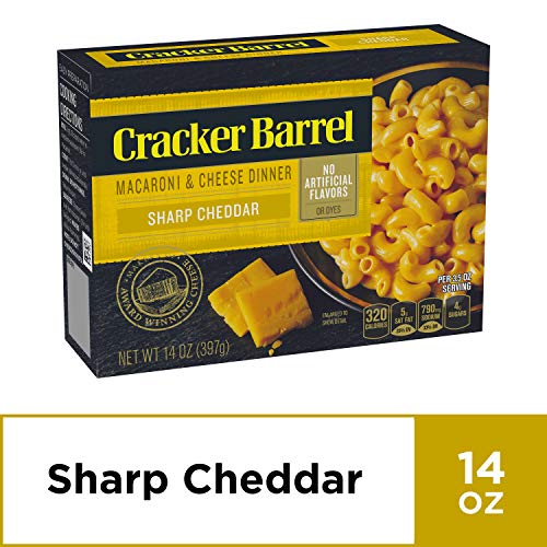 Cracker Barrel Sharp Cheddar Macaroni And Cheese Dinner 14 Oz Box