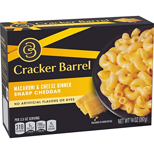 Cracker Barrel Sharp Cheddar Macaroni And Cheese Dinner 14 Oz Box