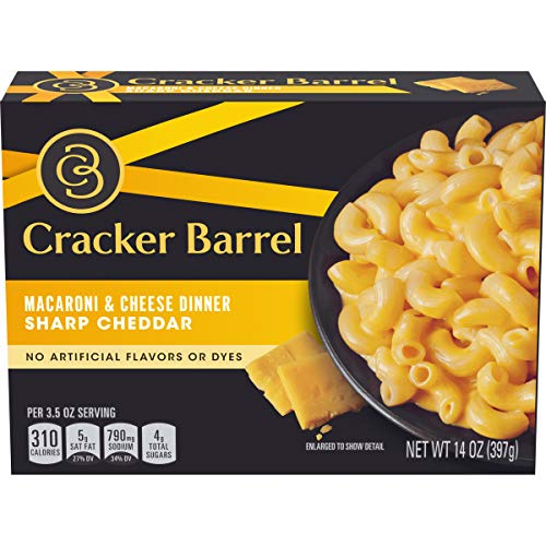 Cracker Barrel Sharp Cheddar Macaroni And Cheese Dinner 14 Oz Box