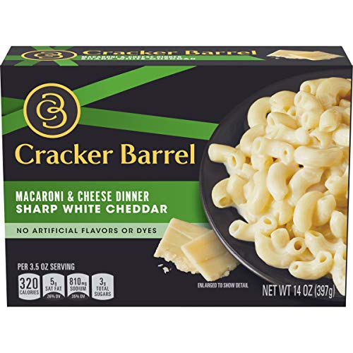 Cracker Barrel Sharp White Cheddar Macaroni And Cheese Dinner 1
