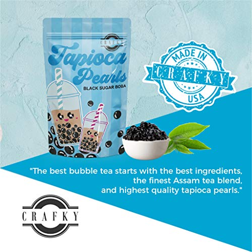 Diy Bubble Tea Making Kit, Complete With Boba Tapioca Pearls, St