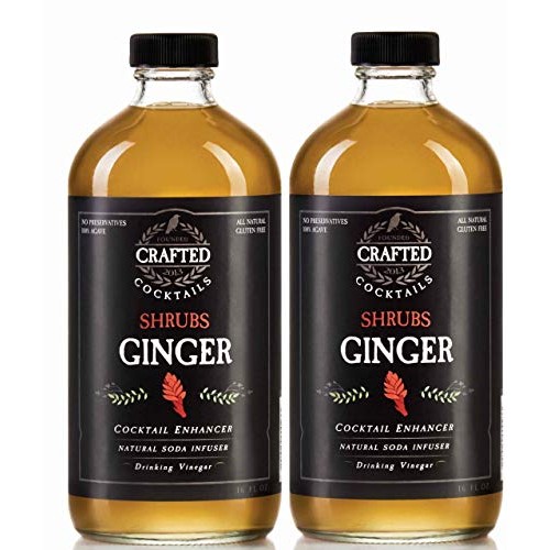 Crafted Cocktails Ginger Shrubs Cocktail Enhancer, Soda Flavorin