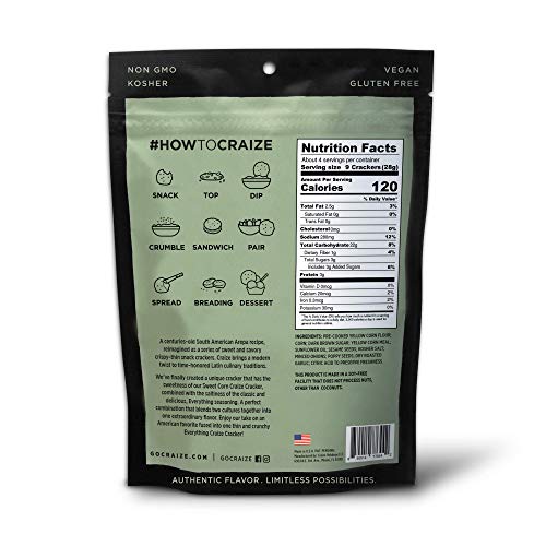 Craize Thin &Amp; Crunchy Toasted Corn Crackers – Everything Flavor