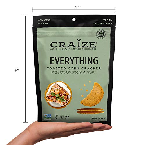 Craize Thin &Amp; Crunchy Toasted Corn Crackers – Everything Flavor
