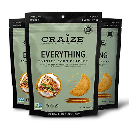 Craize Thin &Amp; Crunchy Toasted Corn Crackers – Everything Flavor