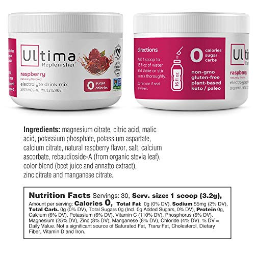 Ultima Hydrating Electrolyte Powder - Raspberry And Lemonade - 3