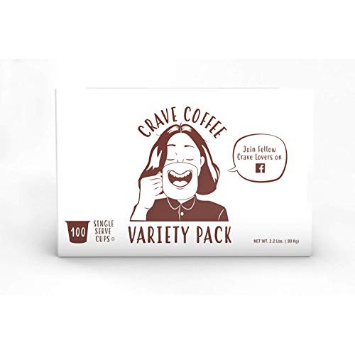Crave Coffee Flavored Coffee Variety Pack, Compatible With 2.0 K
