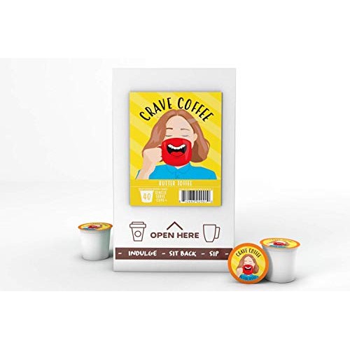 Crave Flavored Coffee Pods, Compatible With 2.0 K-Cup Brewers, S