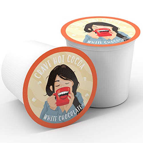 Crave Hot Chocolate Compatible With 2.0 K-Cup Brewers, White Cho