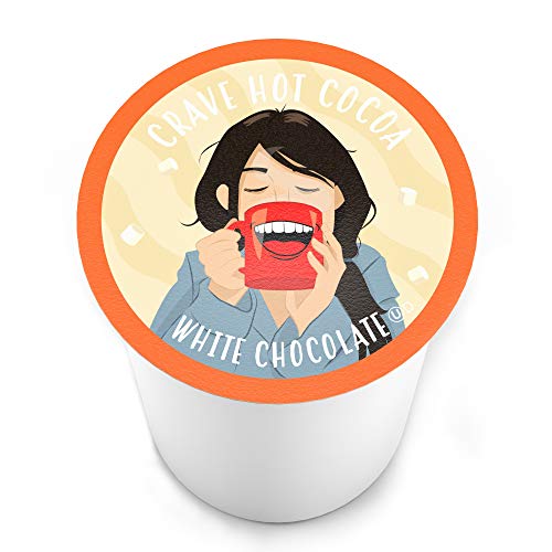 Crave Hot Chocolate Compatible With 2.0 K-Cup Brewers, White Cho