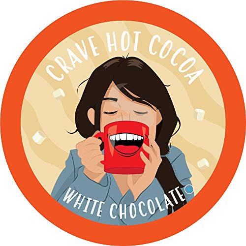 Crave Hot Chocolate Compatible With 2.0 K-Cup Brewers, White Cho