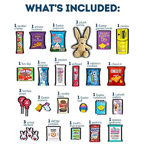 Blue Easter Basket for Kids and Adults 45ct - Already Filled E...