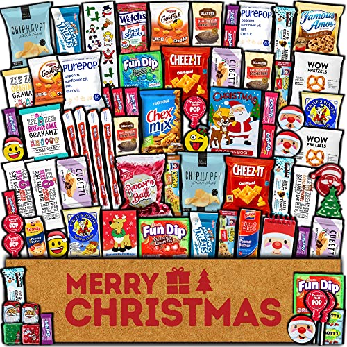 Christmas Care Package 75 Count Candy Toys Snacks Cookies Bars...