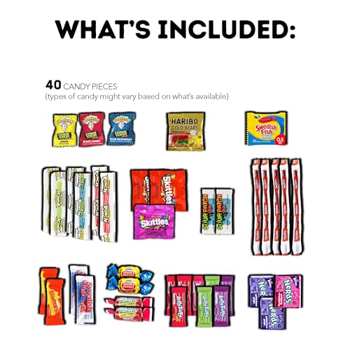 CRAVEBOX Snack Box 110 Count Valentines Variety Pack Care Pack...